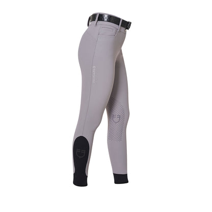 Equestro Ladies High-Waisted Breeches With Rhinestone Logo