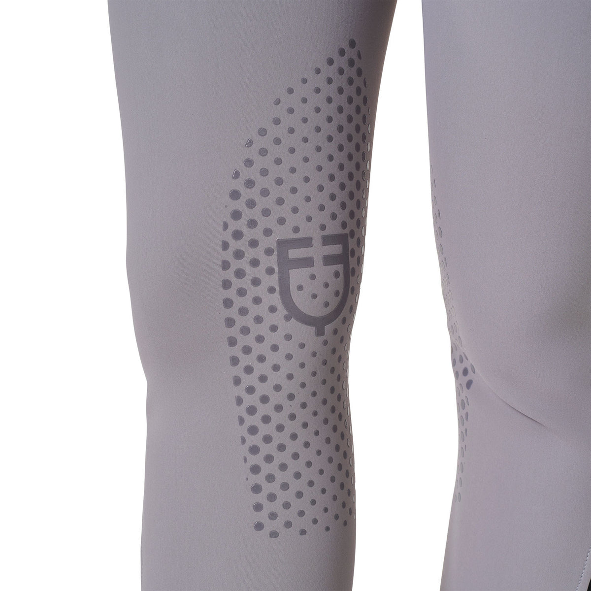 Equestro Ladies High-Waisted Breeches With Rhinestone Logo