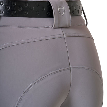 Equestro Ladies High-Waisted Breeches With Rhinestone Logo