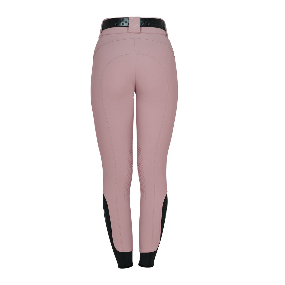 Equestro Ladies High-Waisted Breeches With Rhinestone Logo