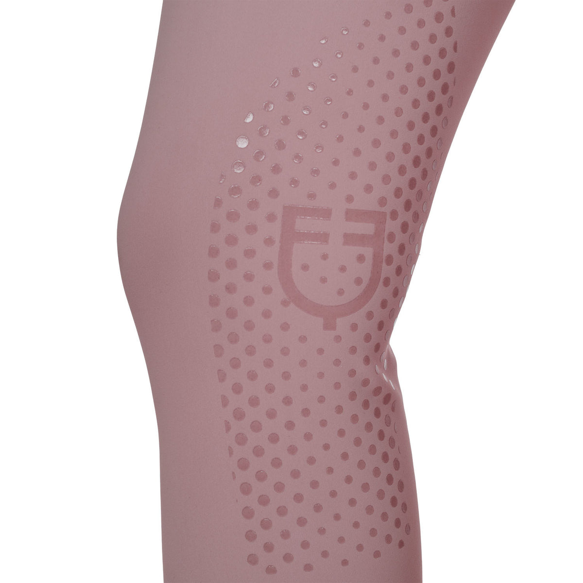 Equestro Ladies High-Waisted Breeches With Rhinestone Logo