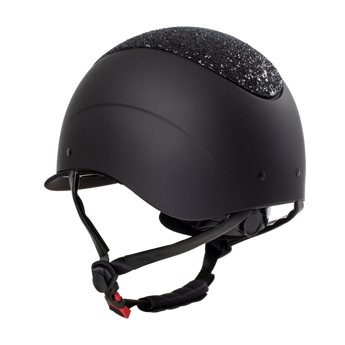 Equestro Narrow Visor Helmet With Rhinestones EN 1384-2023 Homologation