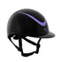Helmet polished faux leather strap homologation EN 1384-2023.