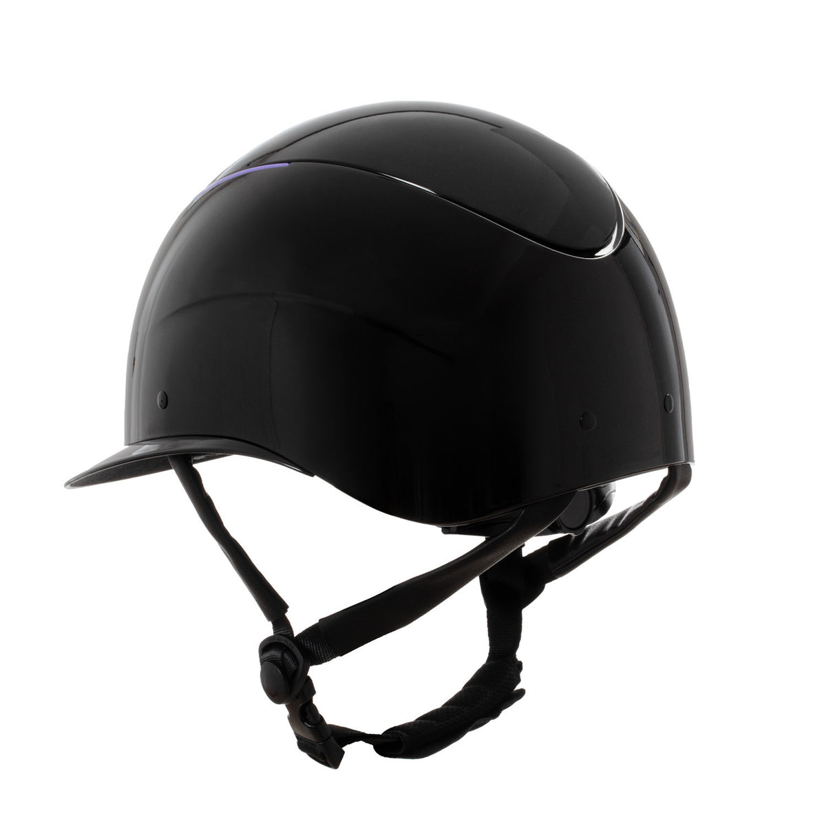 Equestro Helmet Polished Faux Leather Strap Homologation EN 1384-2023