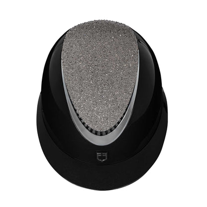 Equestro Helmet With Wide Visor And Rhinestone Trim Homologation EN 1384-2023