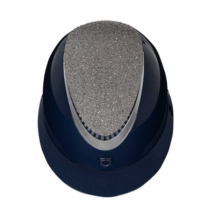 Equestro Helmet With Wide Visor And Rhinestone Trim Homologation EN 1384-2023