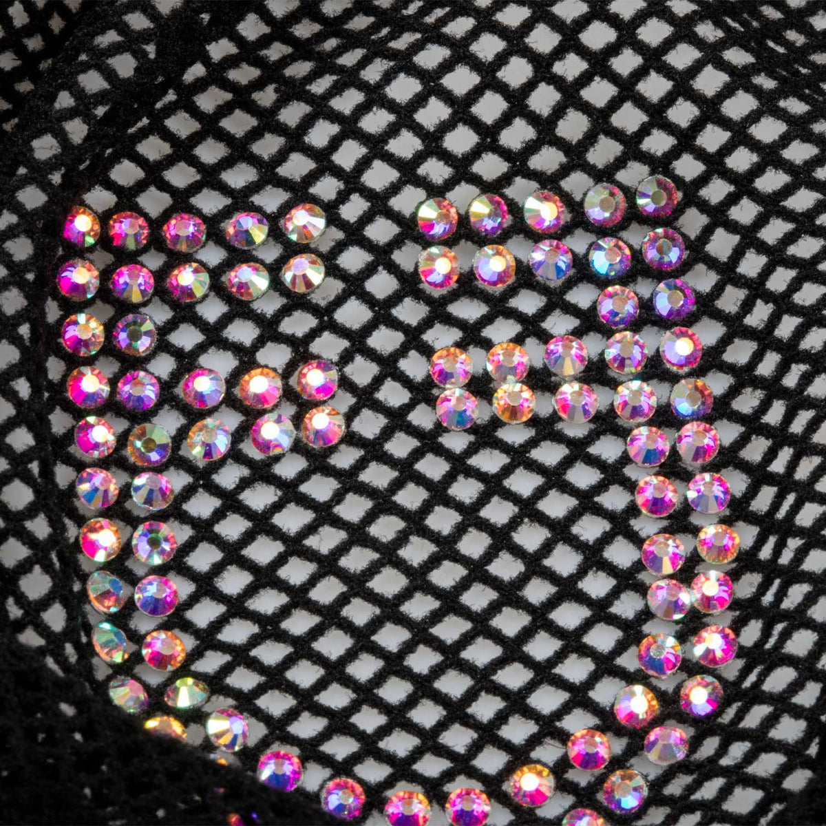 Hair net with rhinestones