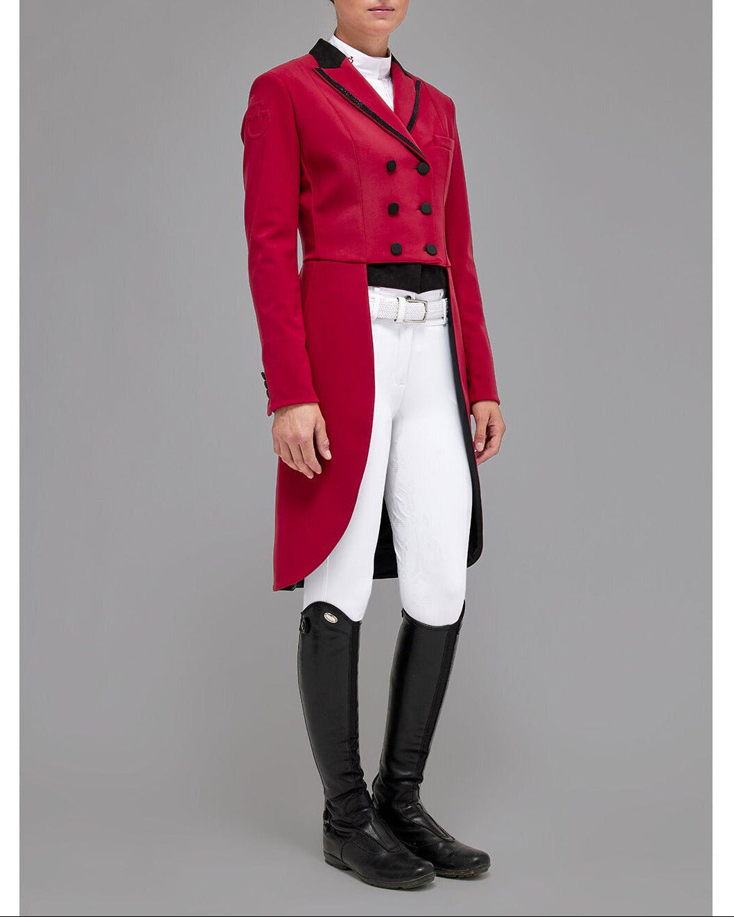Cavalleria Toscana CT Ladies Crystal Tailcoat FRD014 in red – women&