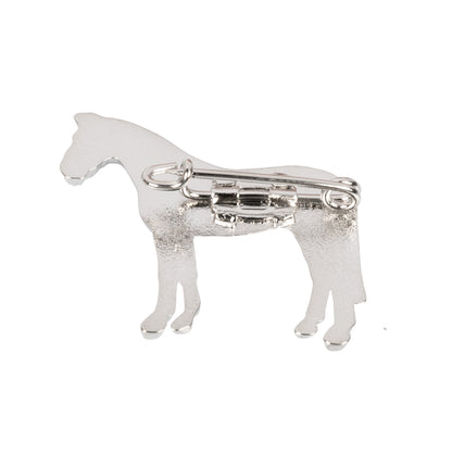 SILVER PLATED STOCK PINS STANDING HORSE MODEL