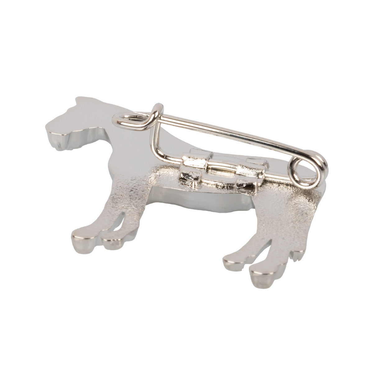 SILVER PLATED STOCK PINS STANDING HORSE MODEL