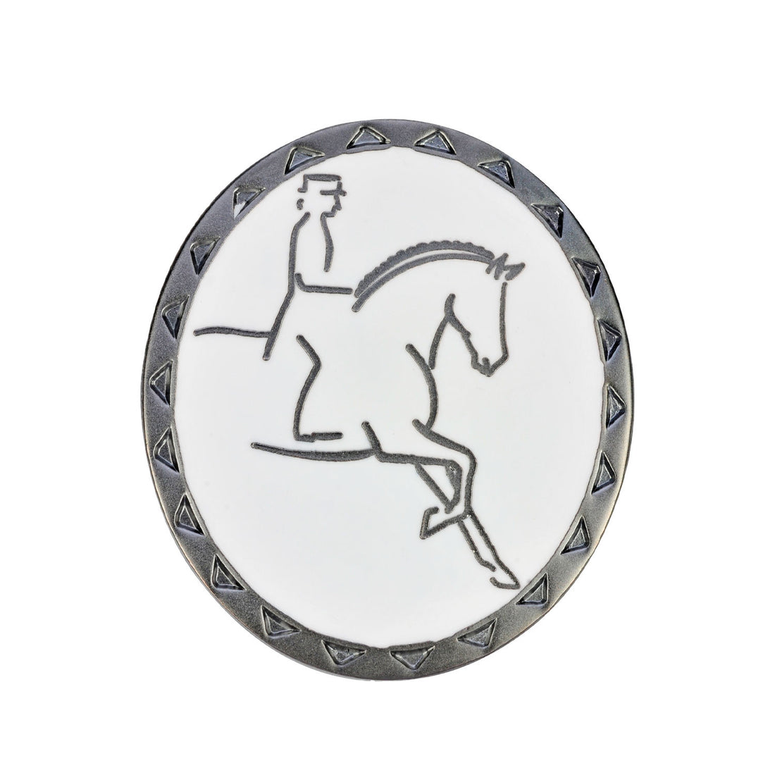 DRESSAGE RIDER BROOCH.