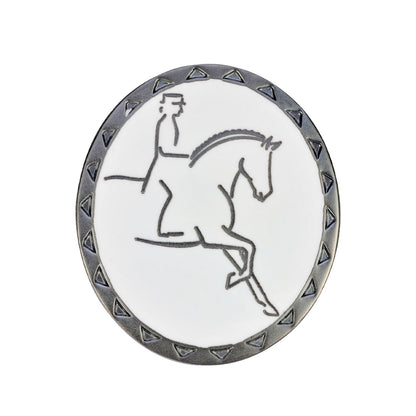 DRESSAGE RIDER BROOCH.