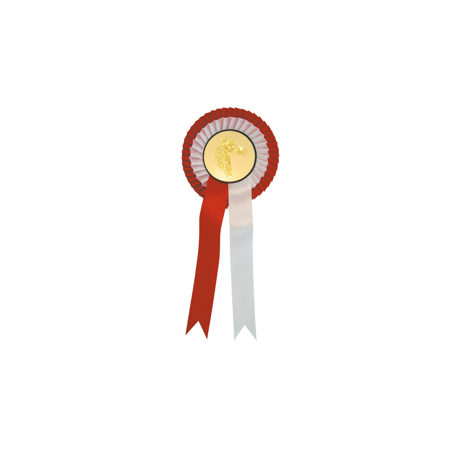 TWO-TONE HORSE MEDALLION.