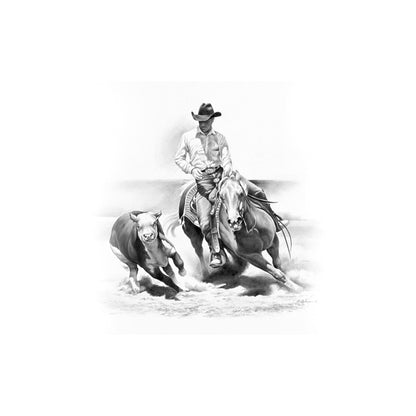 PRINT WITH EQUESTRIAN SUBJECTS.