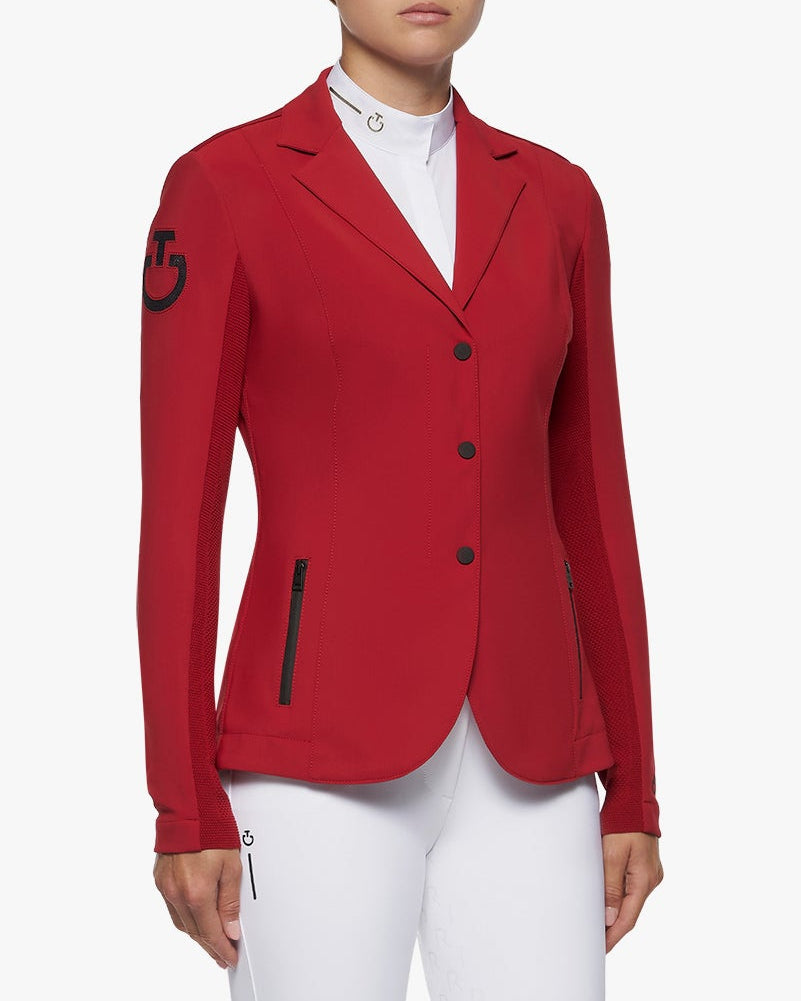 Cavalleria Toscana CT Ladies EVO Light Zip Riding Jacket - Red