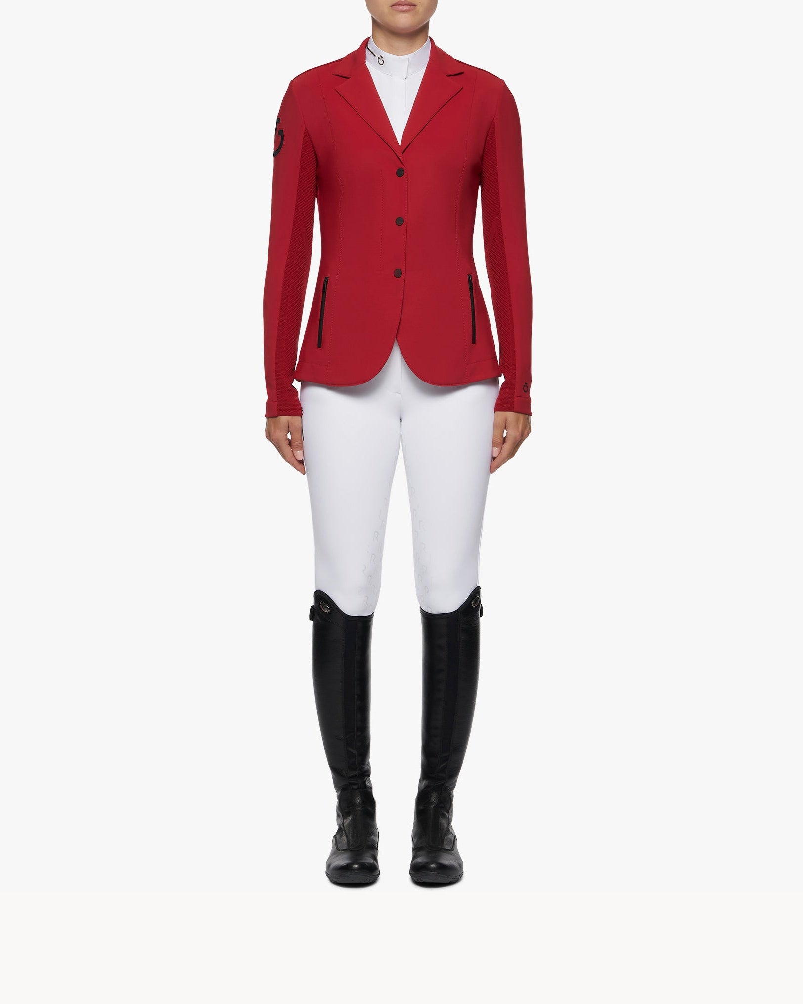 Cavalleria Toscana CT Ladies EVO Light Zip Riding Jacket - Red