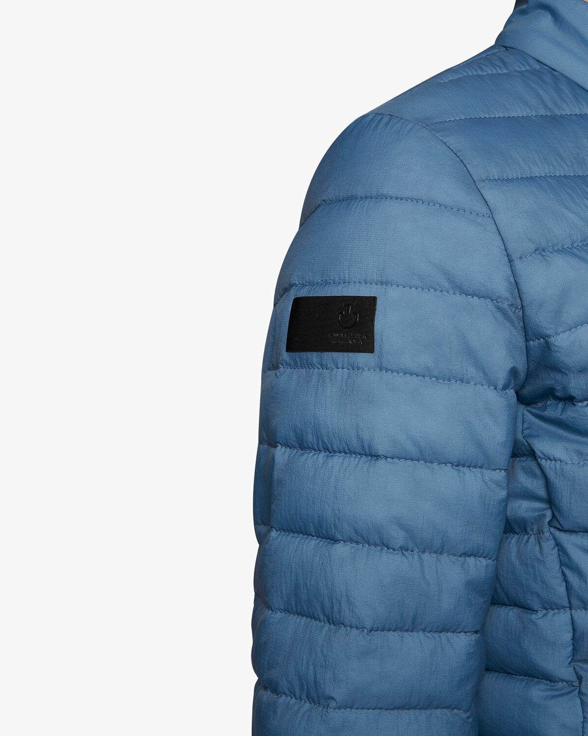 Cavalleria Toscana Team Red Stripe Quilted Jacket Light Blue