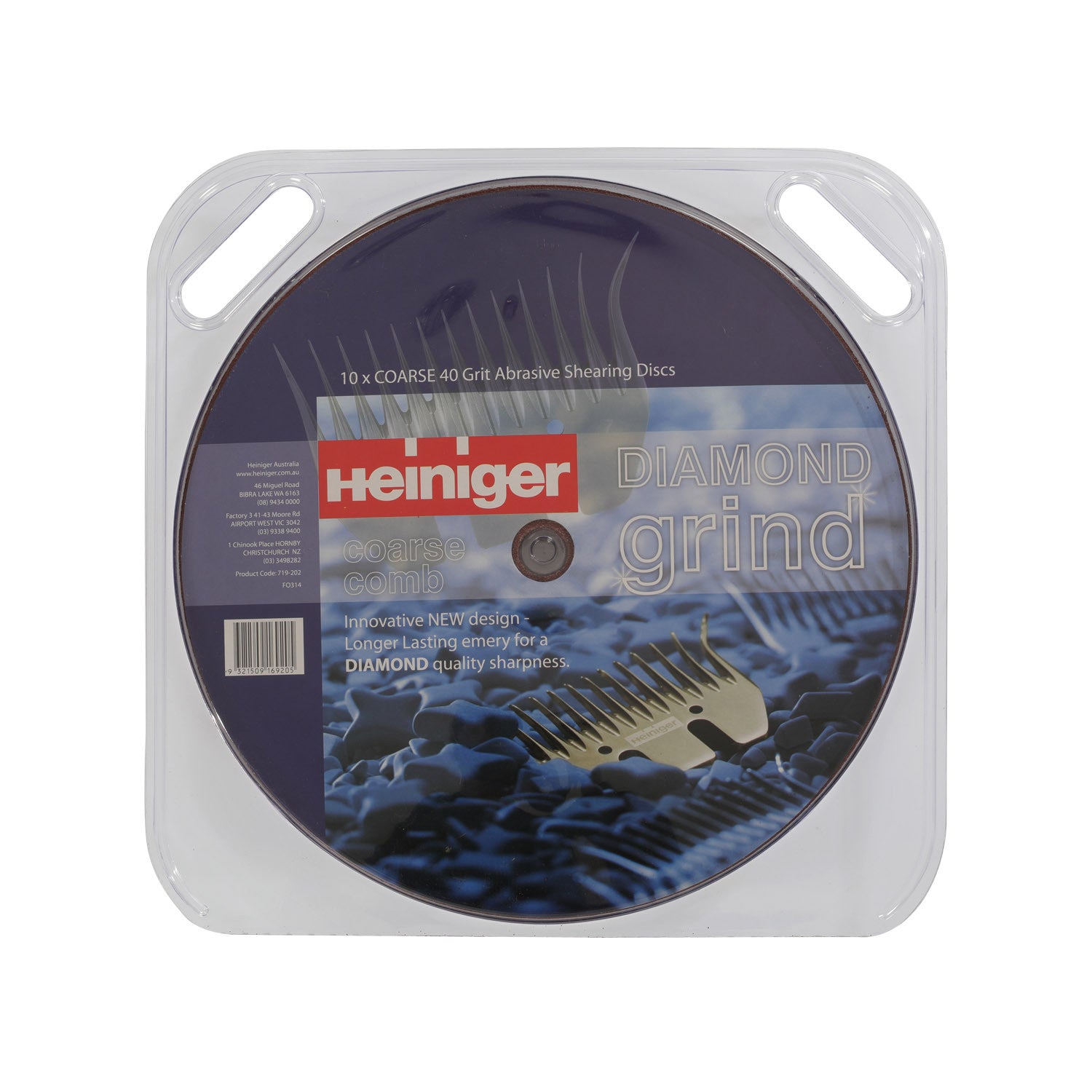 EMERY PAPER COARSE 40 GRIT ( COMBS), BLISTER PACK 10 PCS.