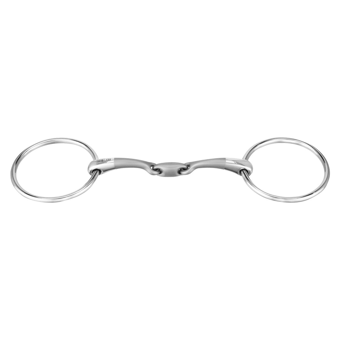 SATINOX LOOSE RING SNAFFLE 14 MM DOUBLE JOINTED STAINLESS STEEL.