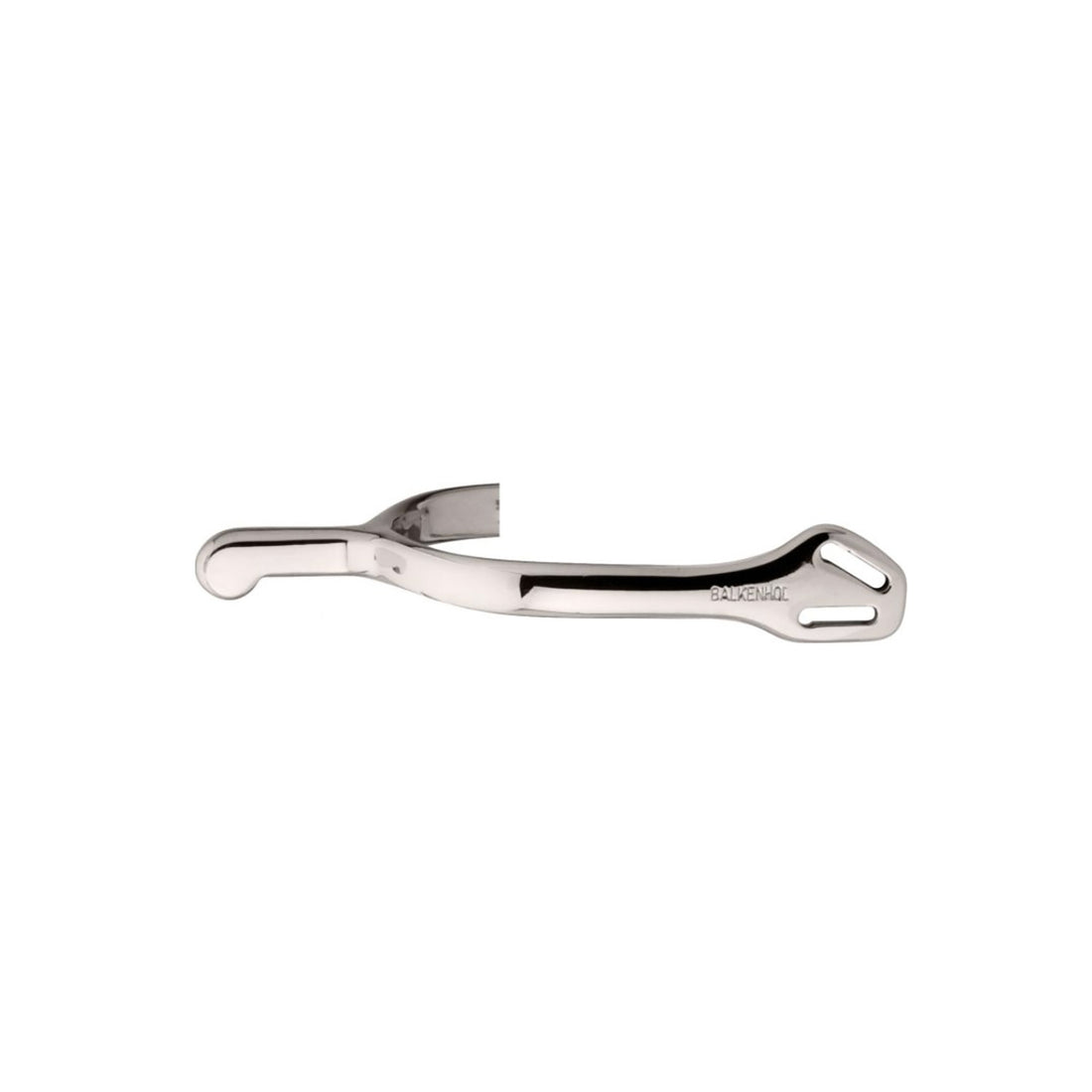 LADIES BALKENHOL SPURS,GERMAN SILVER  35MM ROUNDED NECK NO ROWEL.