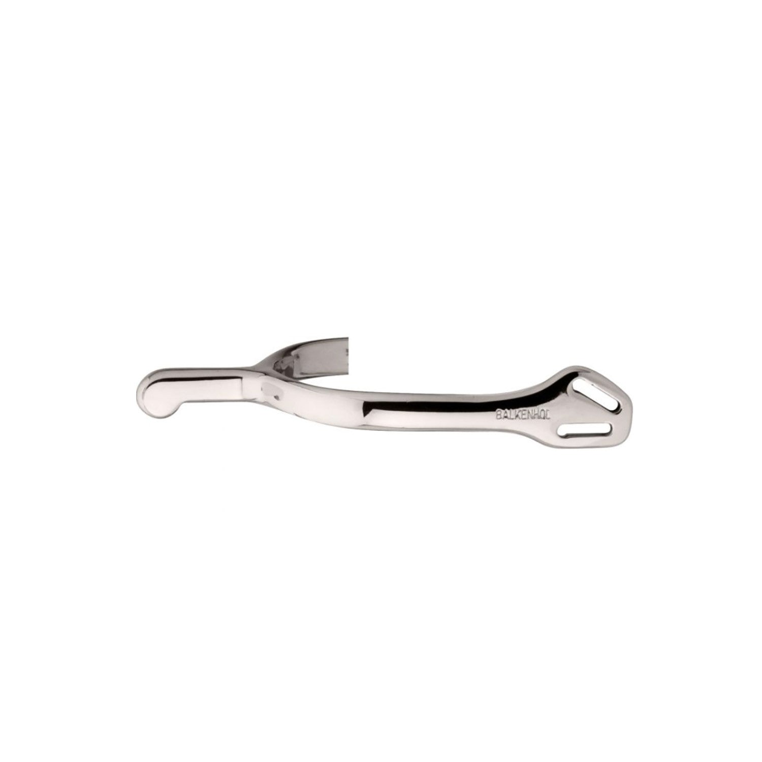 LADIES BALKENHOL SPURS,GERMAN SILVER  35MM ROUNDED NECK NO ROWEL.
