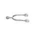 ULTRA FIT SPURS WITH BALKENHOL FASTENING - STAINLESS STEEL, 40 MM WITH ROWEL 