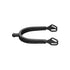 ULTRA fit EXTRA GRIP spurs "Black Series" with Balkenhol fastening - Stainless steel anthracite, 20 mm ball-shaped.