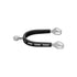 ULTRA fit EXTRA GRIP spurs with Balkenhol fastening - Stainless steel, 30 mm rounded.