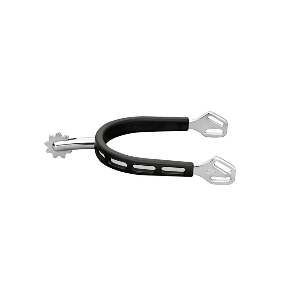 ULTRA FIT EXTRA GRIP SPURS WITH BALKENHOL FASTENING - STAINLESS STEEL, 40 MM ROUNDED WITH ROWEL 