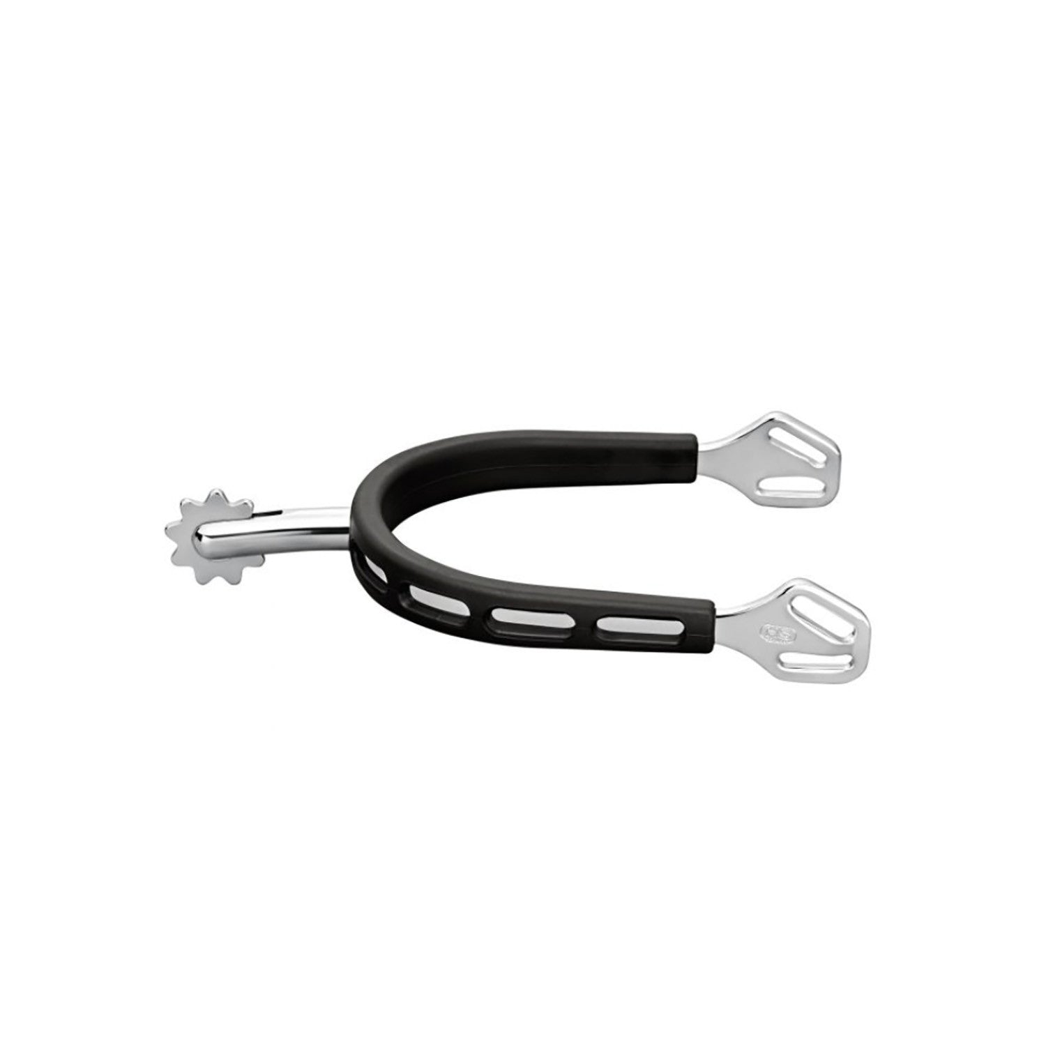 ULTRA FIT EXTRA GRIP SPURS WITH BALKENHOL FASTENING - STAINLESS STEEL, 40 MM ROUNDED WITH ROWEL 