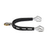 SPURS ULTRA FIT EXTRA GRIP,  ST.ST. 25MM W.CF.ROLLER HORIZ..