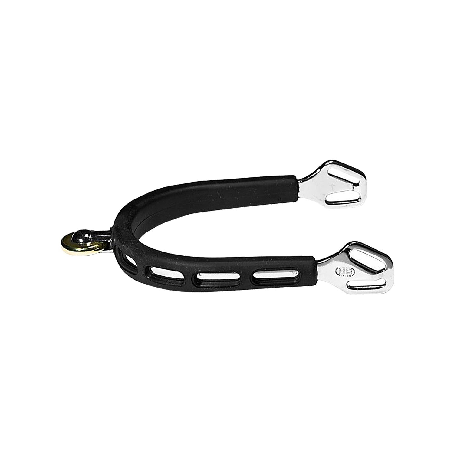 ULTRA FIT EXTRA GRIP SPURS WITH BALKENHOL FASTENING - STAINLESS STEEL, 25 MM ROUNDED ROLLER HORIZ..