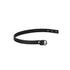 HS SPUR STRAPS LEATHER BLACK  45CM W.BUCKLE ST.ST./BLACK.