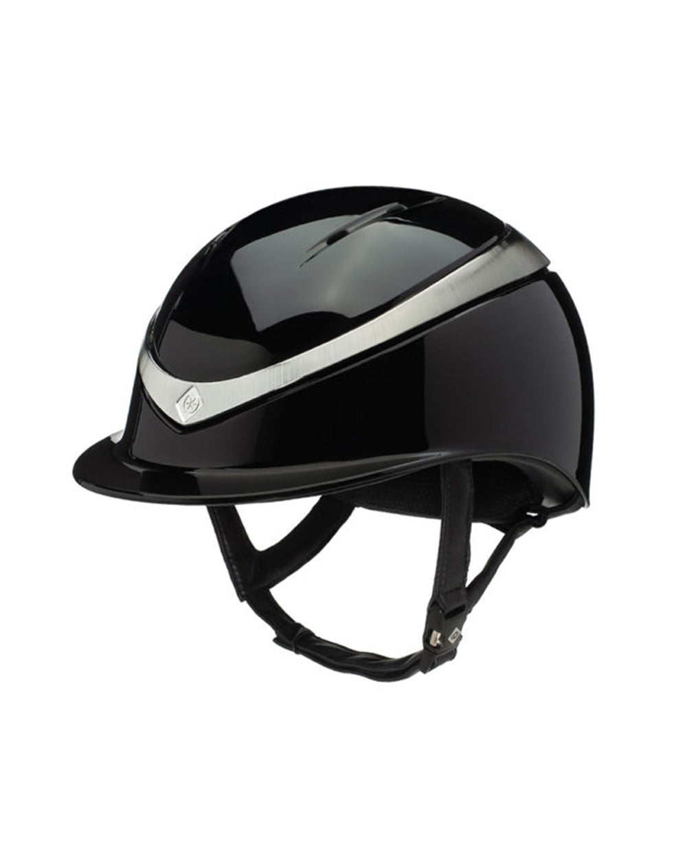 Charles Owen Halo Gloss Next-generation Performance Fixed Peak Riding Helmet (Shell only - liner sold separately).