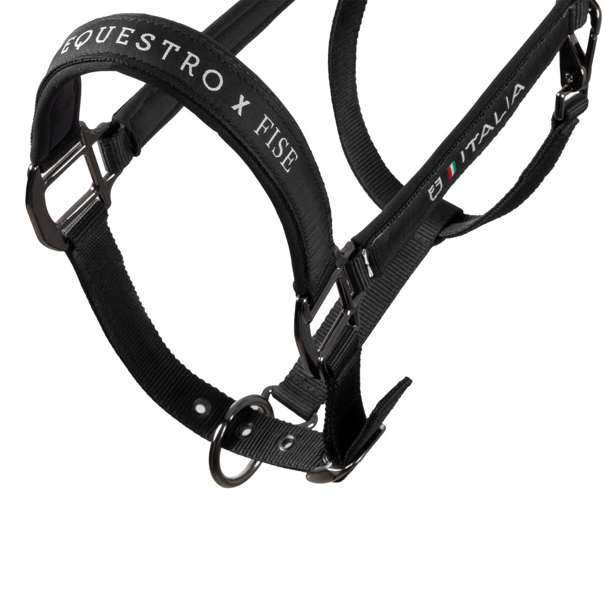 Equestro X FISE Padded Halter double Adjustment