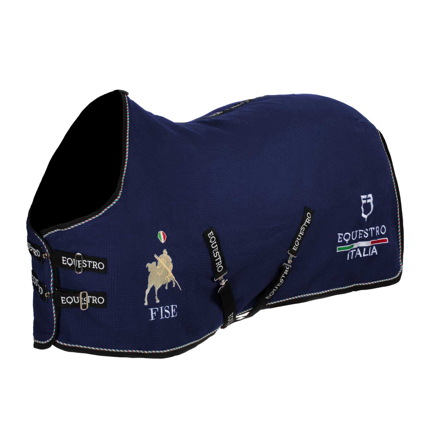Stable rug in waffle fabric Equestro X FISE.
