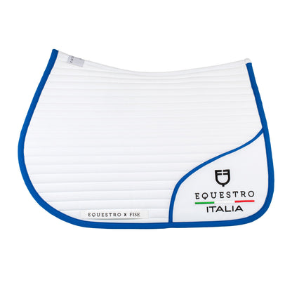 Equestro X FISE Jumping Saddle Pad With Embroidered Logo