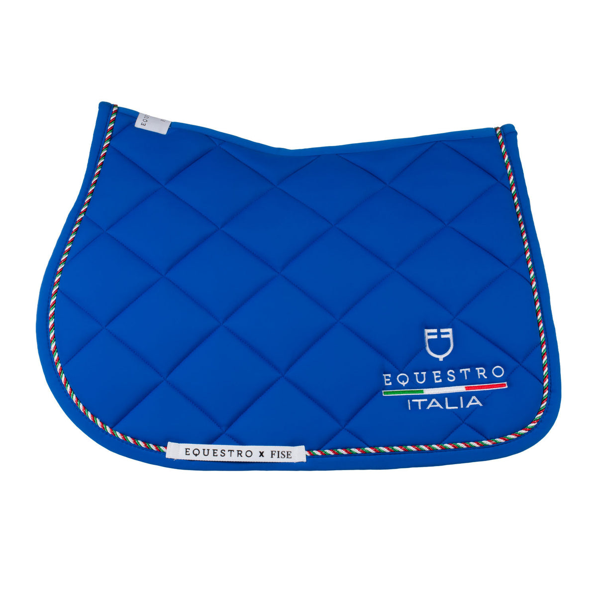 Equestro X FISE Jumping Saddle Pad With Italian Flag Piping