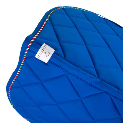 Equestro X FISE Jumping Saddle Pad With Italian Flag Piping