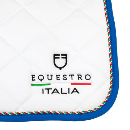 Equestro X FISE Jumping Saddle Pad With Italian Flag Piping