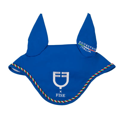 Fly veil with Italian flag piping Equestro X FISE.