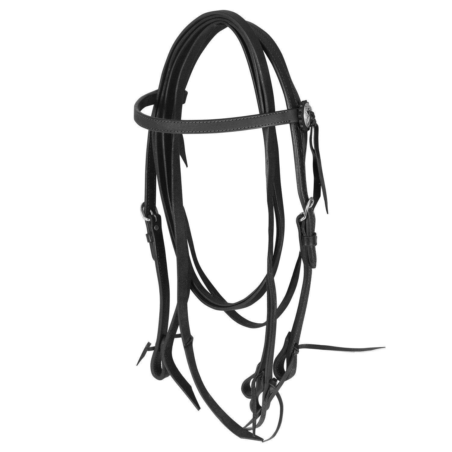 STRAIGHT BRIDLE LEATHER FAT W/REINS.