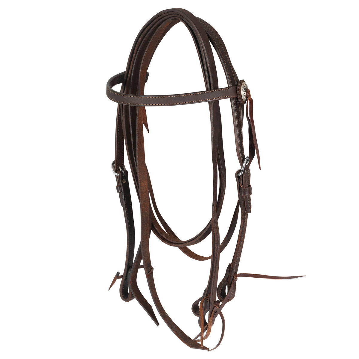 STRAIGHT BRIDLE LEATHER FAT W/REINS