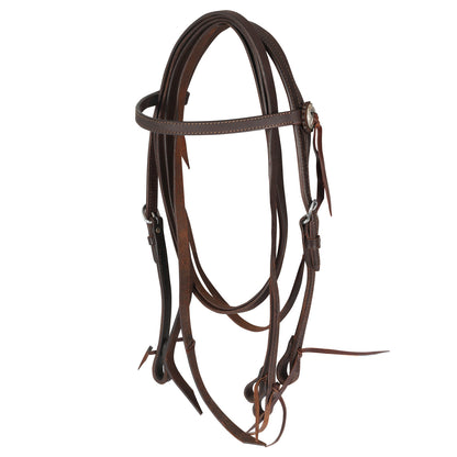 STRAIGHT BRIDLE LEATHER FAT W/REINS