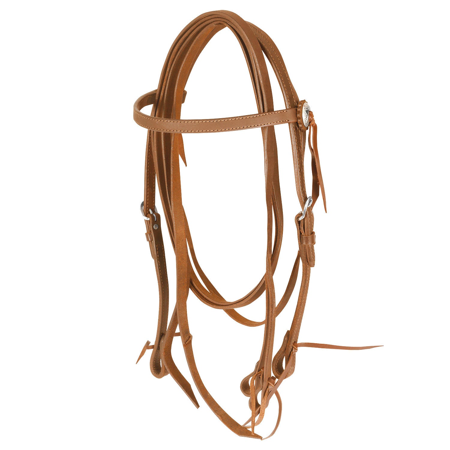 STRAIGHT BRIDLE LEATHER FAT W/REINS.