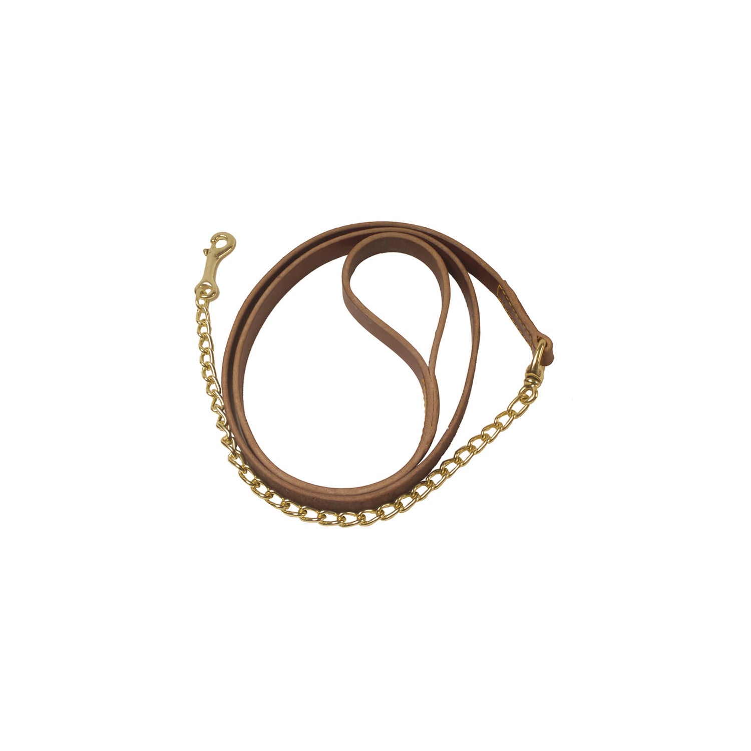 LAKOTA LEATHER LEAD WITH CHAIN.