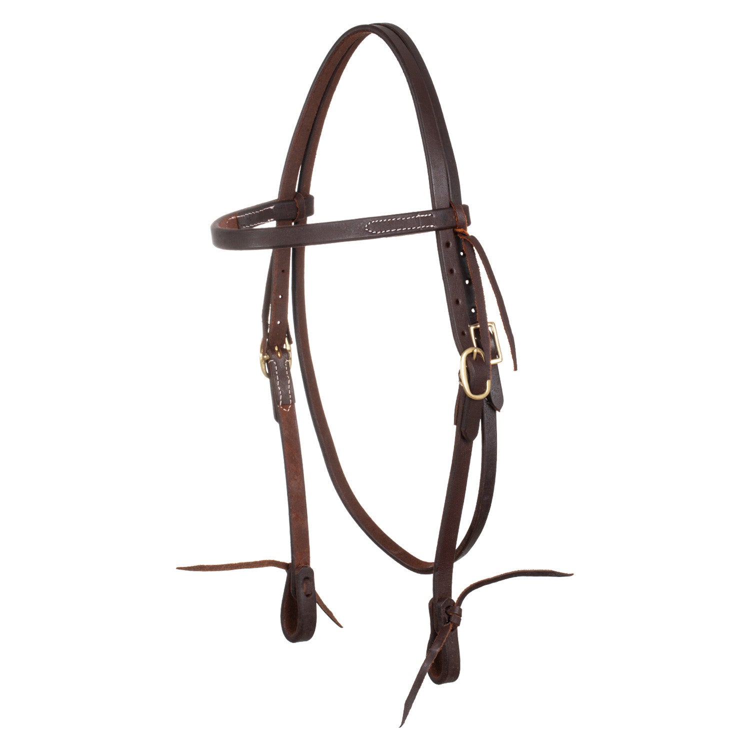 WESTERN TIE ENDS BROWBAND BRIDLE.