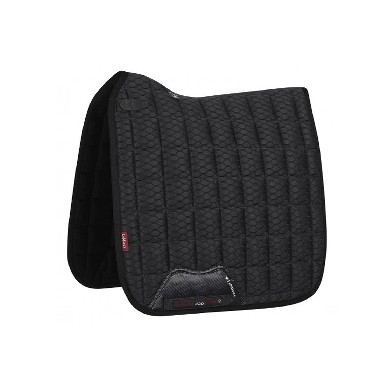 LEMIEUX CARBON MESH AIR DRESSAGE SQUARE BLACK LARGE.