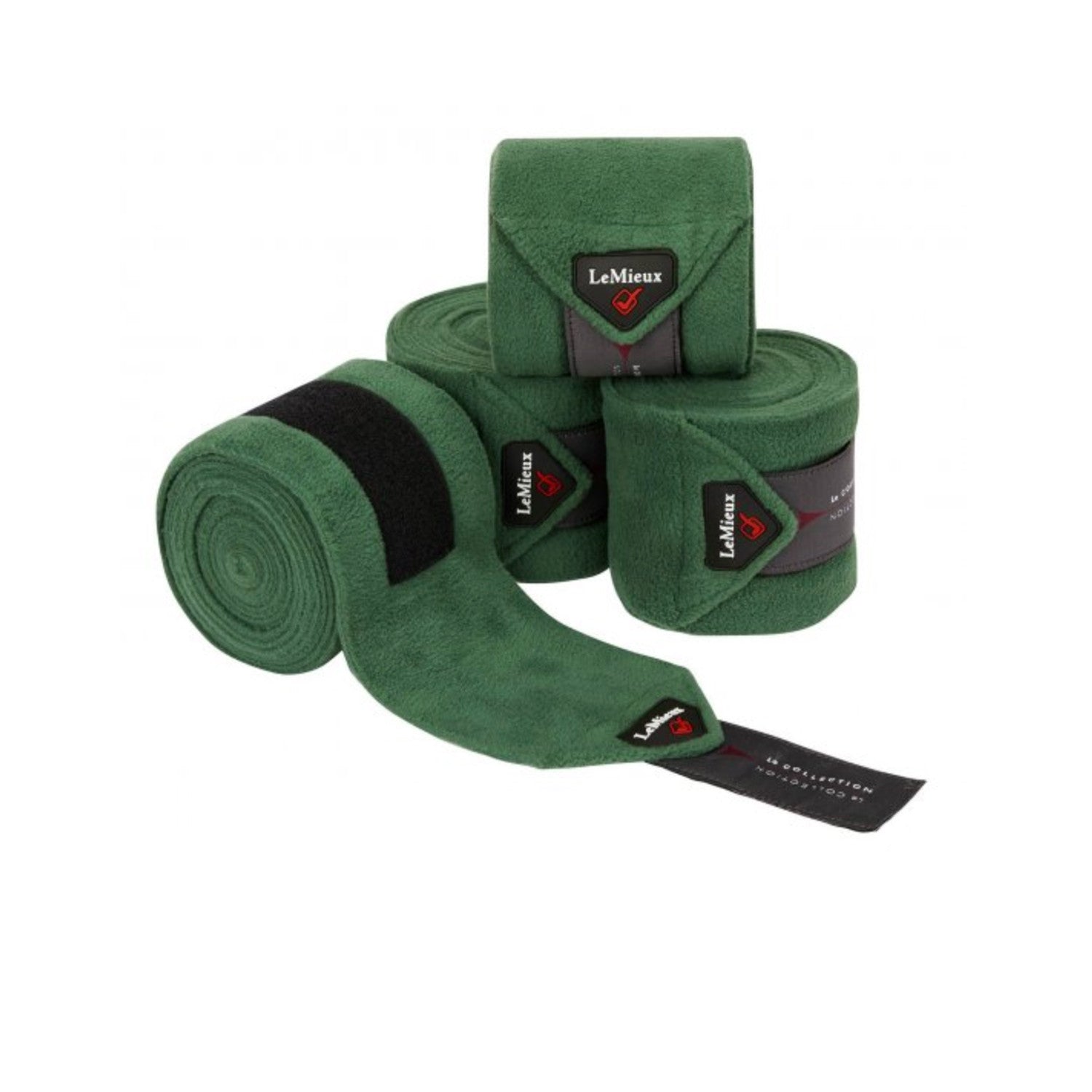 LEMIEUX POLO BANDAGES HUNTER GREEN SET OF 4.