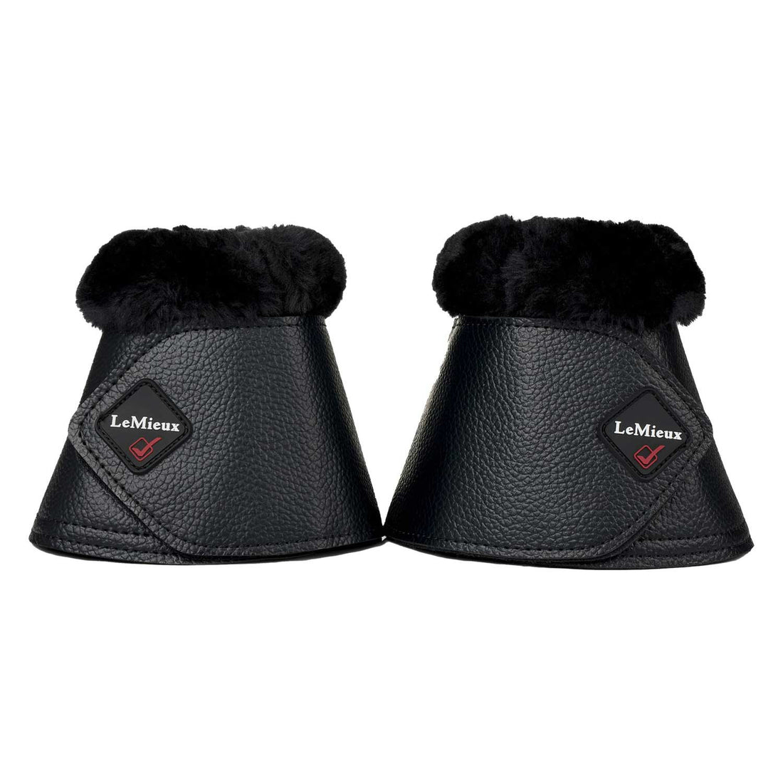FLEECE WRAPROUND OVER REACH BOOTS BLACK.